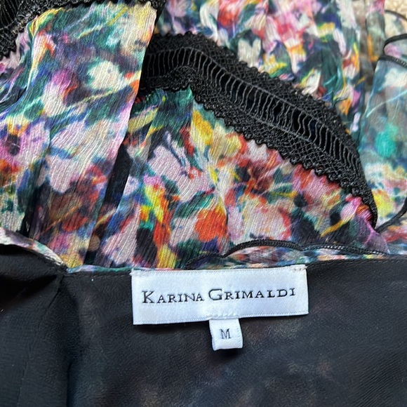 Katina Grimaldi silk dress, sz M - Picture 5 of 6